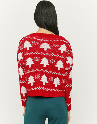 TALLY WEiJL, Red Christmas Printed Jumper  for Women