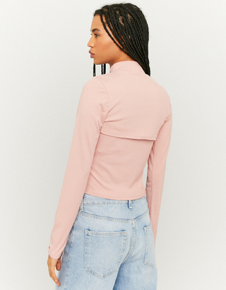 Long Sleeves Cut Out Top