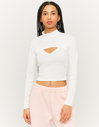 Long Sleeves Cut Out Top | TALLY WEiJL 