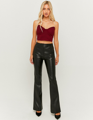 TALLY WEiJL, Rotes ärmelloses Cropped Top for Women