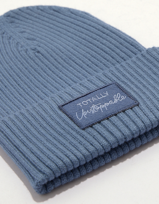 TALLY WEiJL, Blue Ribbed Beanie for Women