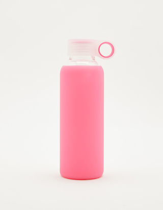 TALLY WEiJL, Różowa szklanka butelka z silikonową nakładką for Women