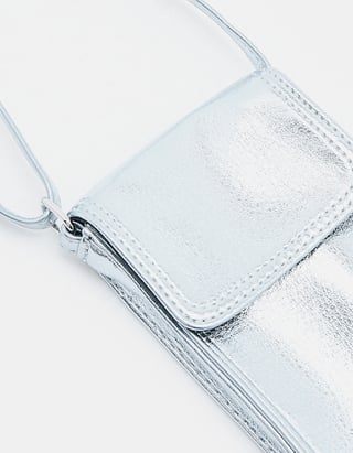 Silver Phone Pouch