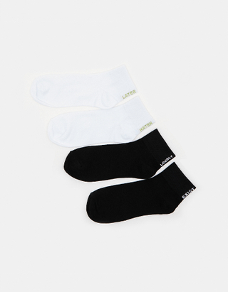 TALLY WEiJL, 2 Pack Embroidered Socks for Women