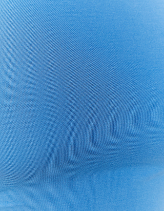 Μπλε κοντομάνικο Ruched Bodysuit