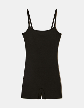 TALLY WEiJL, Black Basic Mini Jumpsuit for Women