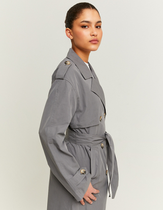TALLY WEiJL, Grey long Trenchcoat for Women