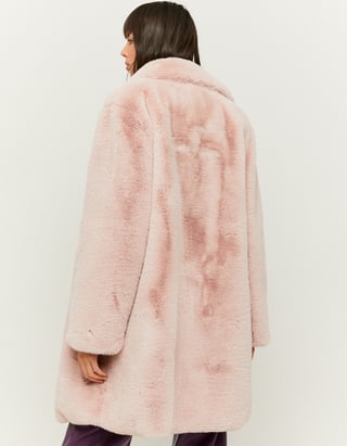 Pink Faux Fur Coat
