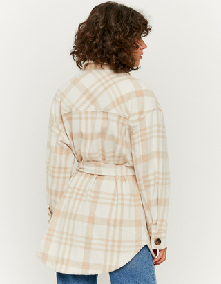 TALLY WEiJL, Belted Check Shacket for Women