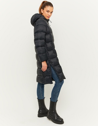 TALLY WEiJL, Black Padded Jacket With Detachable Hood for Women