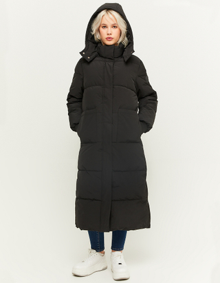 TALLY WEiJL, Black Long Heavy Padded Winter Jacket for Women