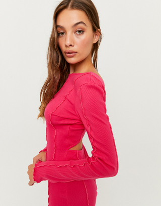 TALLY WEiJL, Robe Rose Courte Manches Longues for Women