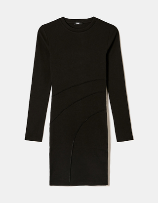 TALLY WEiJL, Black Fitted Mini Dress for Women