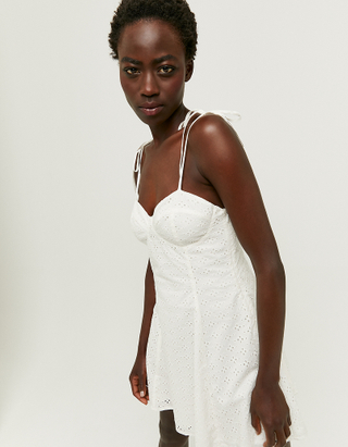 Λευκό Μίνι Φόρεμα