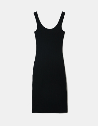 TALLY WEiJL, Black Side Slit Dress for Women