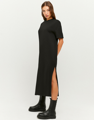 TALLY WEiJL, Robe Longue Manches Courtes Noire for Women