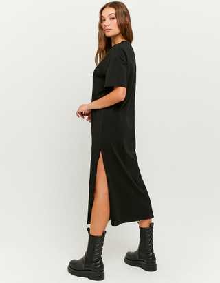 TALLY WEiJL, Robe Longue Manches Courtes Noire for Women