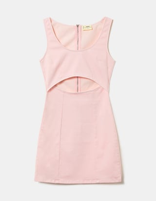 TALLY WEiJL, Pink Mini Fitted Cut out Dress for Women