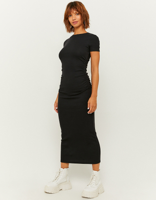 TALLY WEiJL, Robe Longue Col Rond Noire for Women