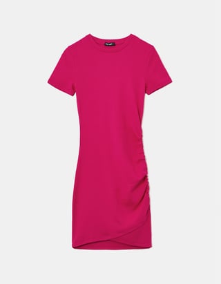 TALLY WEiJL, Różowa prążkowana sukienka mini for Women