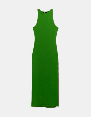 TALLY WEiJL, Zielona maxi sukienka z rozcięciem for Women