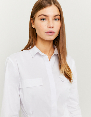 TALLY WEiJL, Weißes Mini Hemdkleid for Women