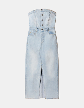 TALLY WEiJL, Vestito di Jeans Blu Aderente for Women