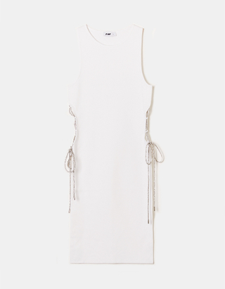 TALLY WEiJL, Knit Dress with Lateral Strass Details for Women