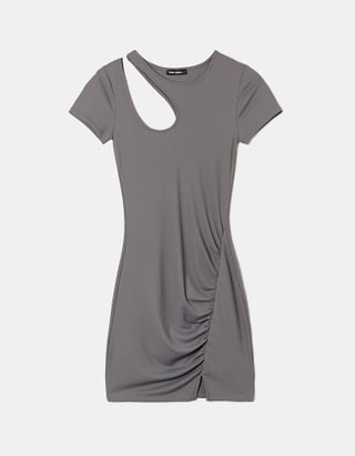 TALLY WEiJL, Grey Cut Out Mini Dress for Women
