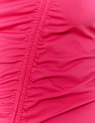 Ροζ Mini Ribbed Φόρεμα 