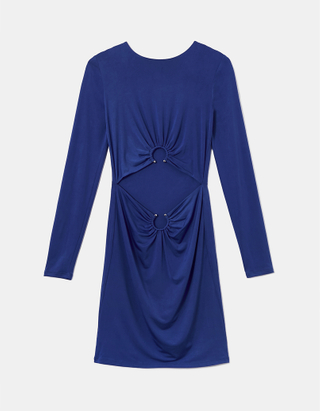 TALLY WEiJL, Μπλε Μίνι  Cut Out Bodycon φόρεμα for Women