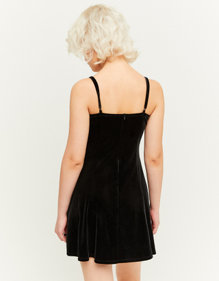 TALLY WEiJL, Black Velvet Mini Dress for Women