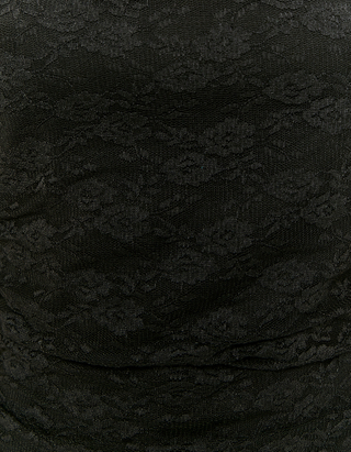 Schwarzes plissiertes Minikleid