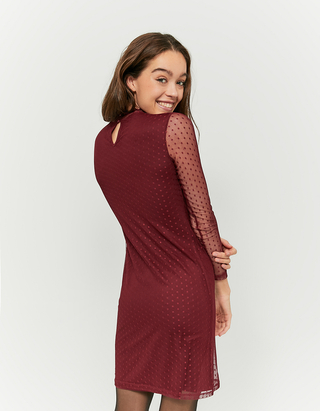 Vestito Bordeaux Trasparente | TALLY WEiJL Online Shop
