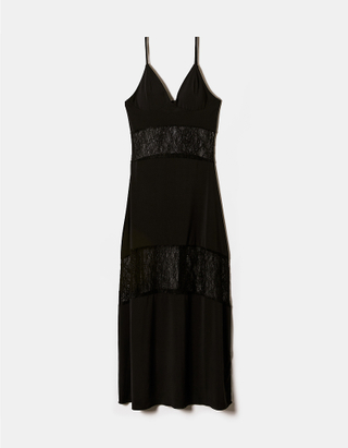 TALLY WEiJL, Black Lace Midi Dress for Women