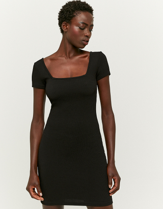 TALLY WEiJL, Black Mini Bodycon Dress for Women