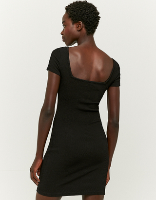 TALLY WEiJL, Czarna dopasowana sukienka Mini for Women