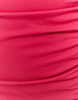 TALLY WEiJL, Różowa długa sukienka z rozcięciami po bokach for Women