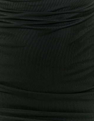 Μίνι Διχτυωτό Φόρεμα σε μαύρο χρώμα