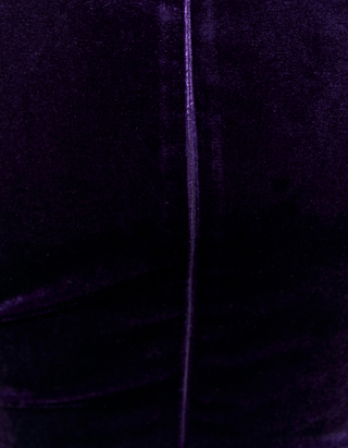 Violettes Mini Kleid aus Samt