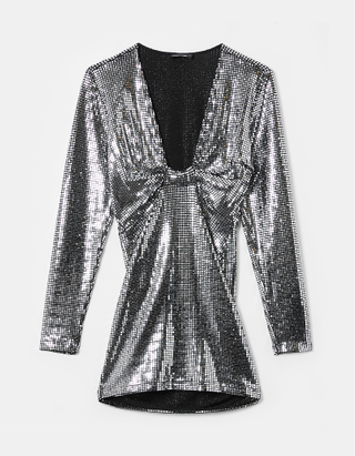 TALLY WEiJL, Robe Courte à Sequins Manches Longues for Women