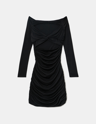 TALLY WEiJL, Black Bustier Mini Dress for Women
