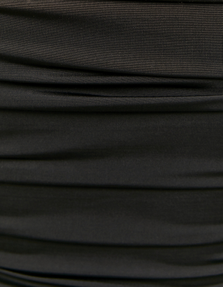 TALLY WEiJL, Schwarzes Bustier Mini Kleid aus Samt for Women