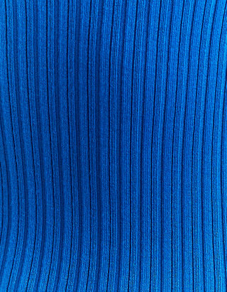 TALLY WEiJL, Niebieska dzianinowa sukienka maxi for Women
