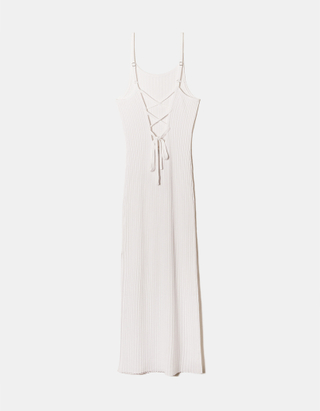 TALLY WEiJL, White Knitted Maxi Dress for Women