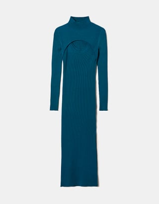 TALLY WEiJL, Fitted Midi Knit Dress for Women