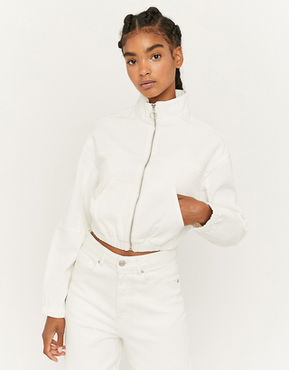 Giacca Bomber di Jeans a Maniche Lunghe | TALLY WEiJL Online Shop