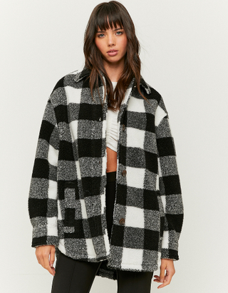 TALLY WEiJL, Long Checked Shacket for Women