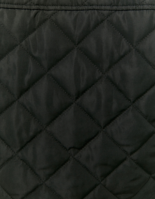 Black Cropped Quilted Jacket