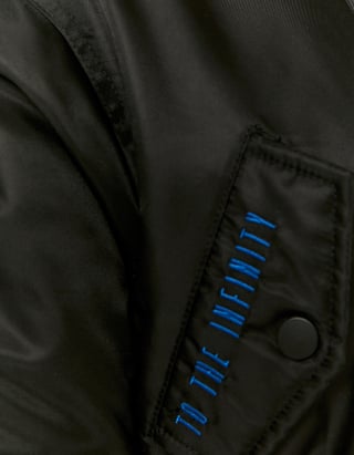 TALLY WEiJL, Black Cropped Bomber Jacket for Women